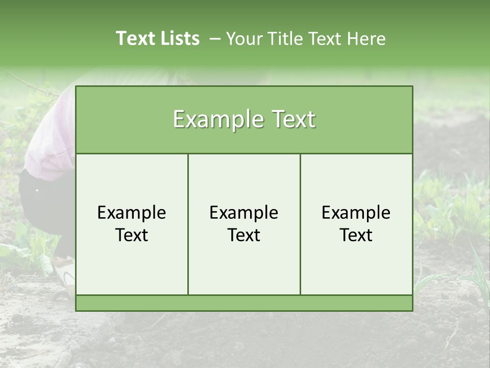 Countryside Seed Female PowerPoint Template
