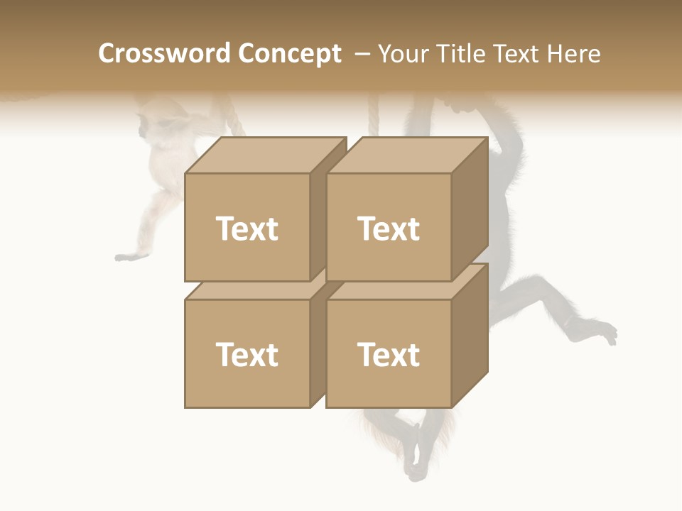 No People Hanging Bonobo PowerPoint Template