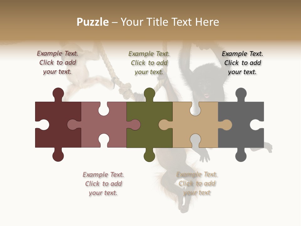 No People Hanging Bonobo PowerPoint Template