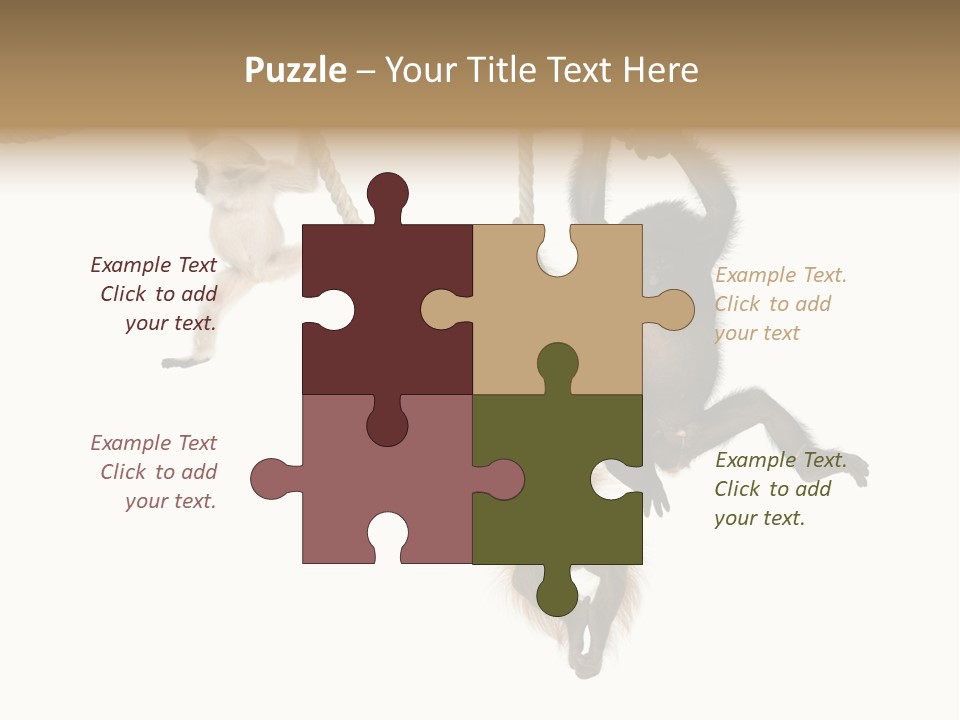 No People Hanging Bonobo PowerPoint Template