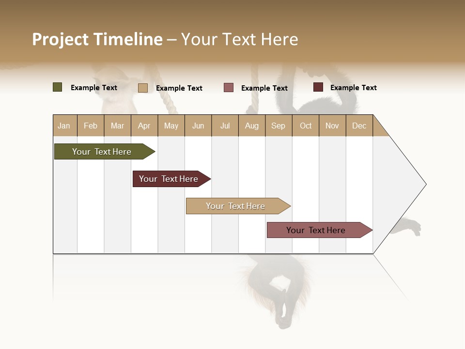 No People Hanging Bonobo PowerPoint Template