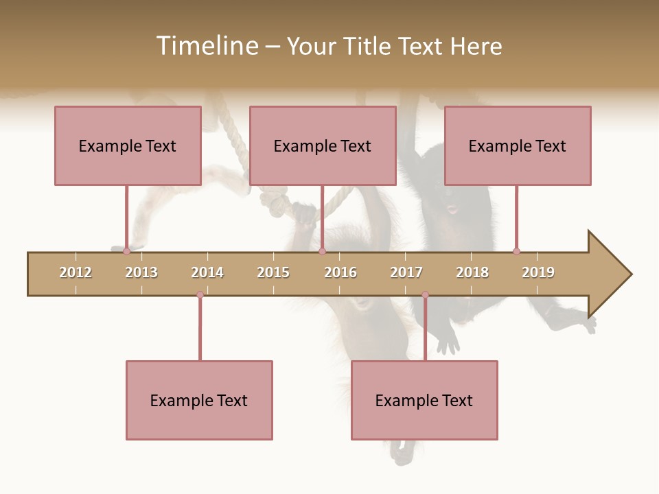 No People Hanging Bonobo PowerPoint Template