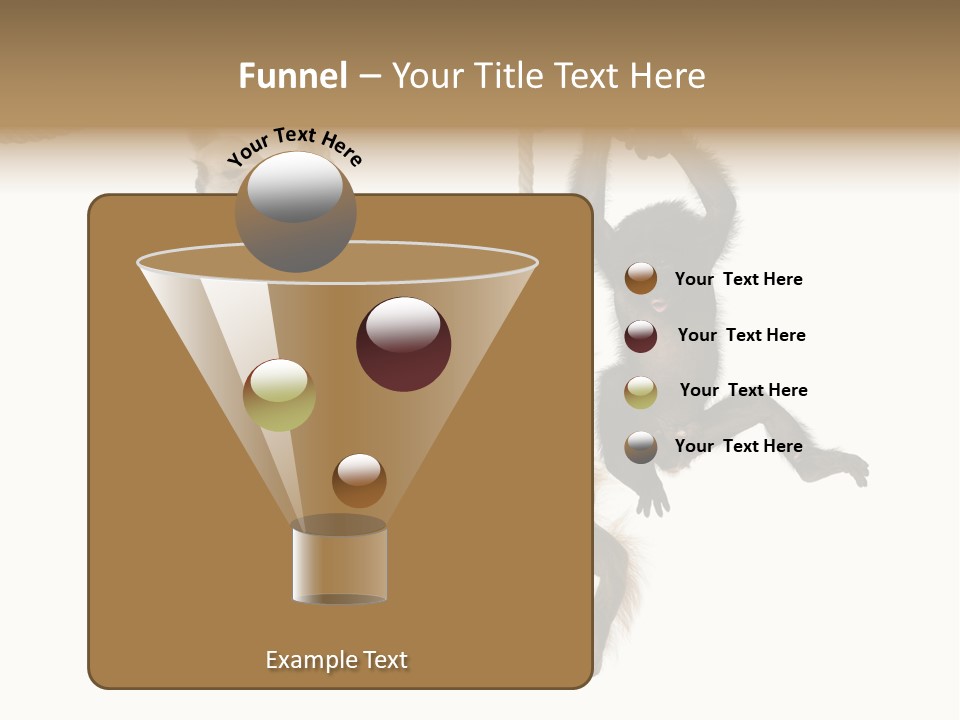No People Hanging Bonobo PowerPoint Template