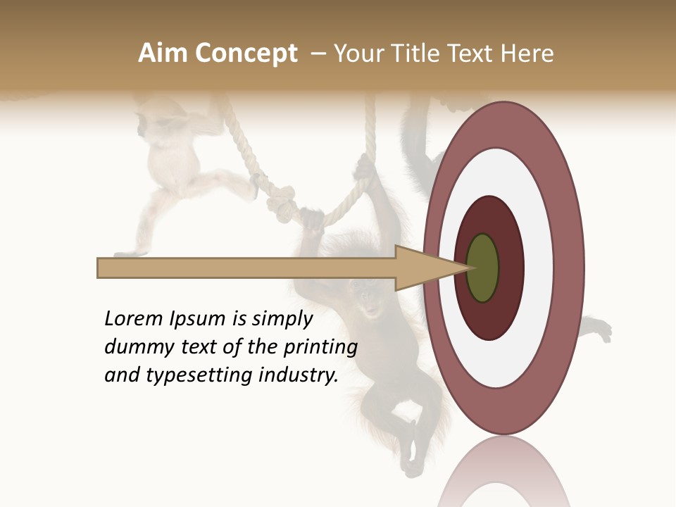 No People Hanging Bonobo PowerPoint Template