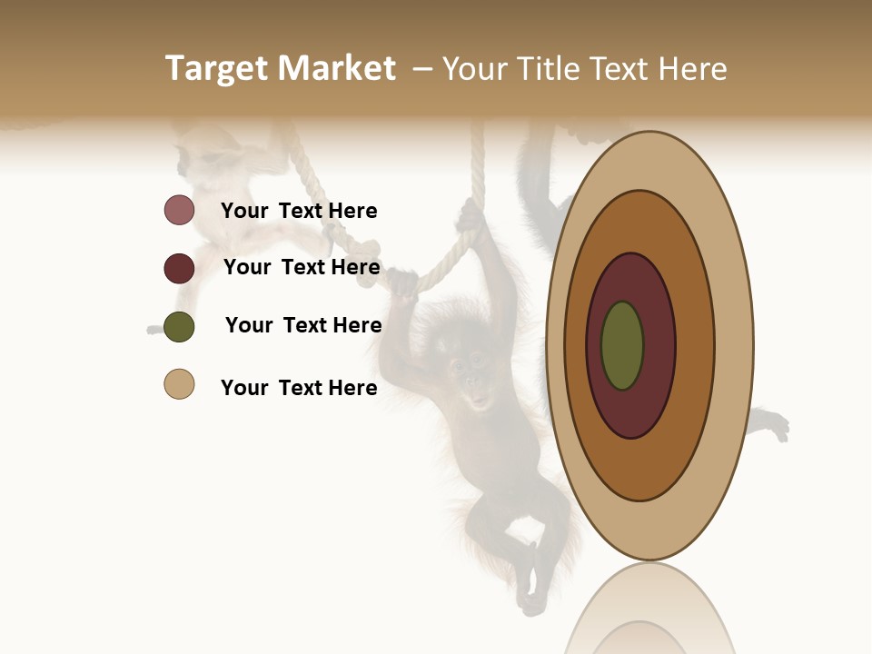 No People Hanging Bonobo PowerPoint Template