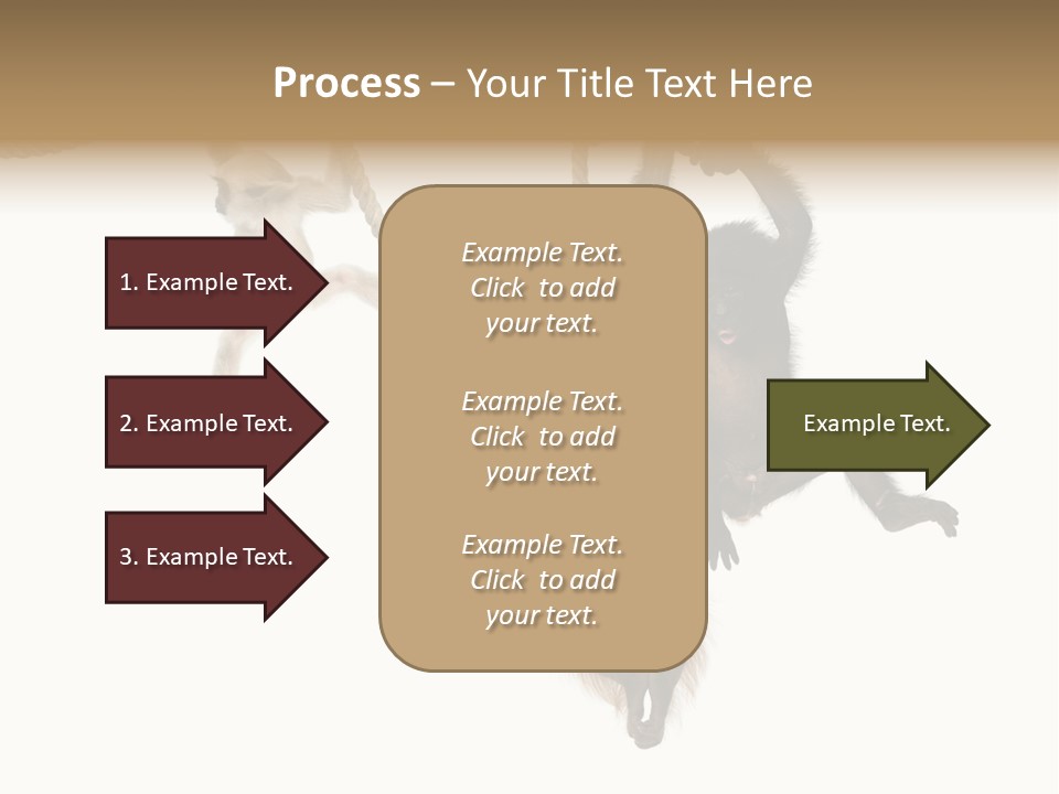 No People Hanging Bonobo PowerPoint Template