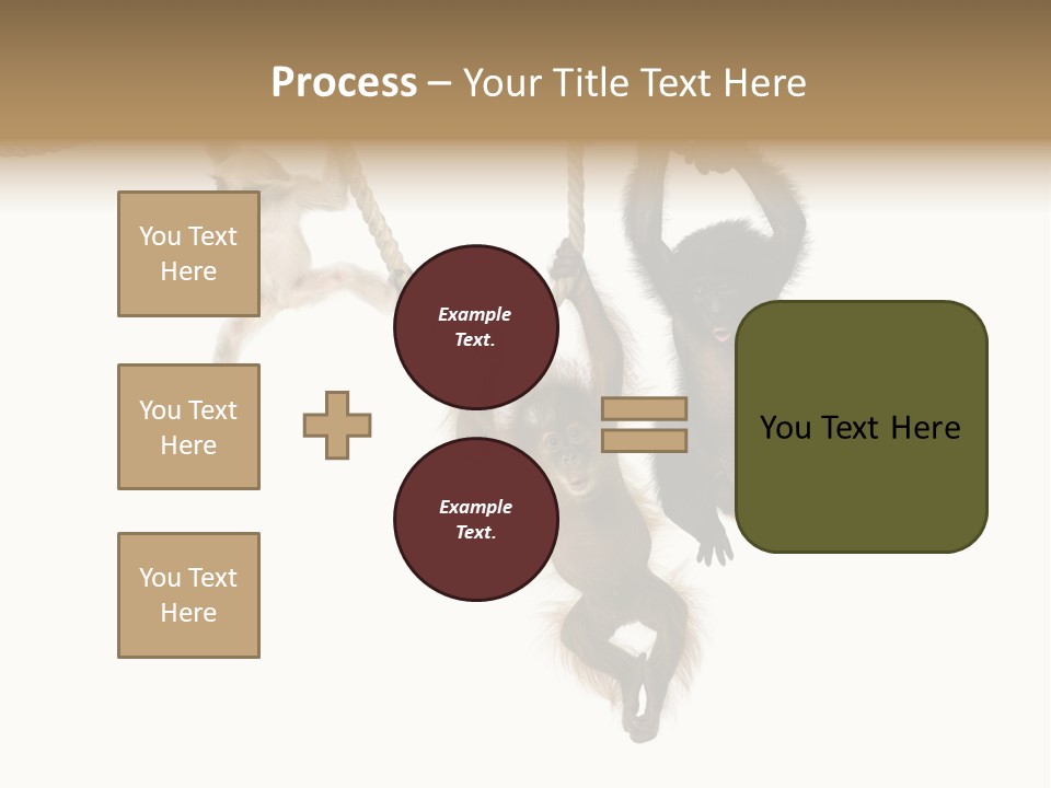 No People Hanging Bonobo PowerPoint Template