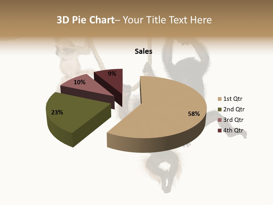 No People Hanging Bonobo PowerPoint Template
