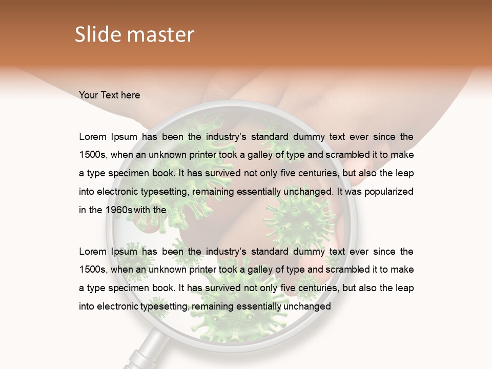 Disinfect Kids Hand Medical PowerPoint Template