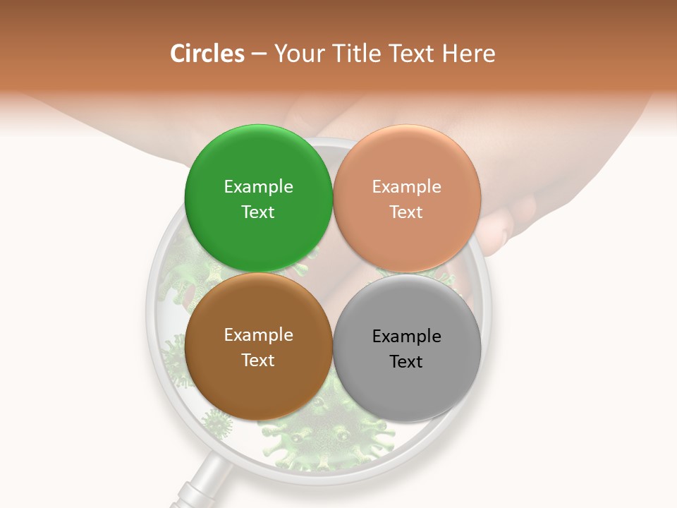 Disinfect Kids Hand Medical PowerPoint Template