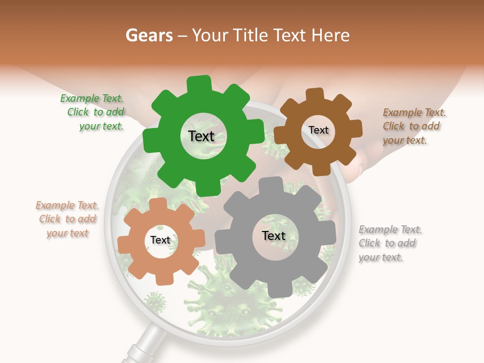 Disinfect Kids Hand Medical PowerPoint Template