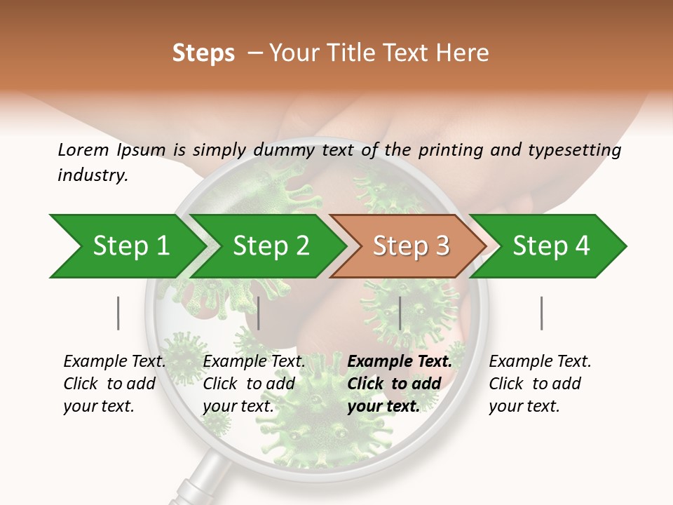 Disinfect Kids Hand Medical PowerPoint Template