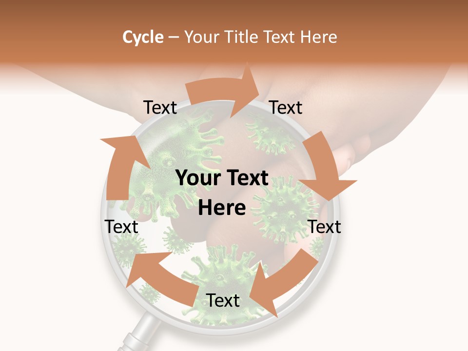 Disinfect Kids Hand Medical PowerPoint Template