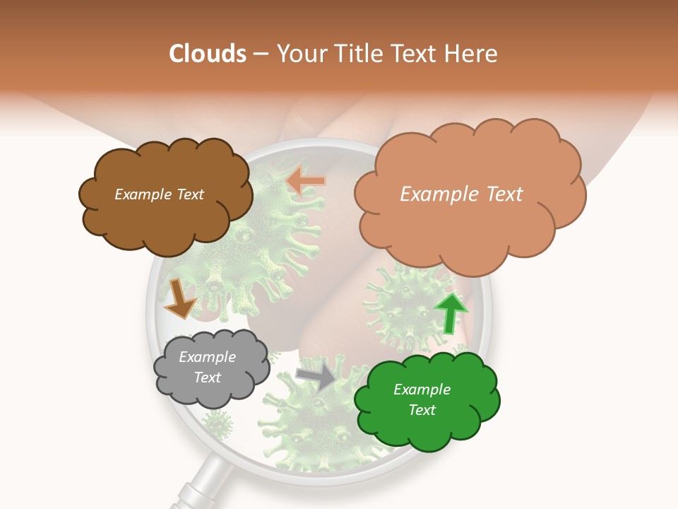 Disinfect Kids Hand Medical PowerPoint Template