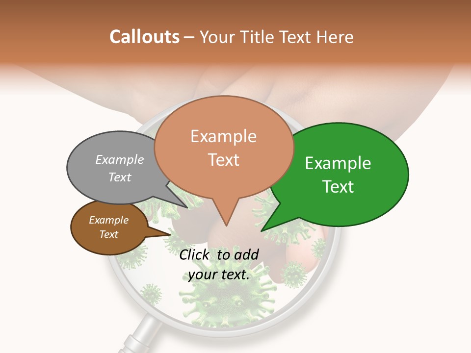 Disinfect Kids Hand Medical PowerPoint Template