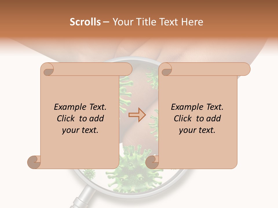 Disinfect Kids Hand Medical PowerPoint Template