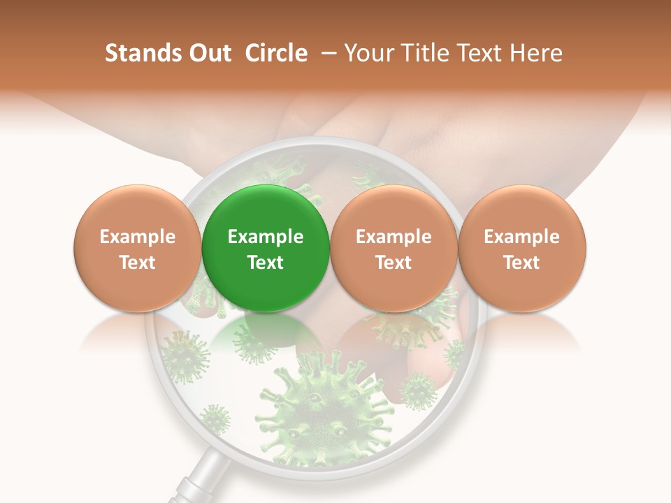 Disinfect Kids Hand Medical PowerPoint Template