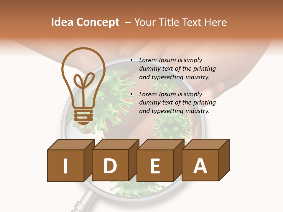 Disinfect Kids Hand Medical PowerPoint Template