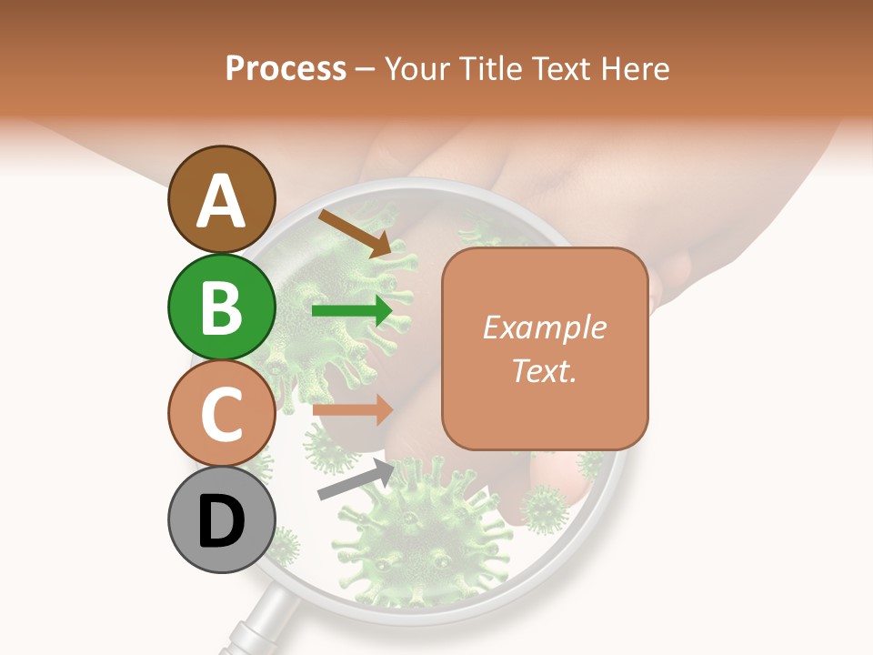 Disinfect Kids Hand Medical PowerPoint Template