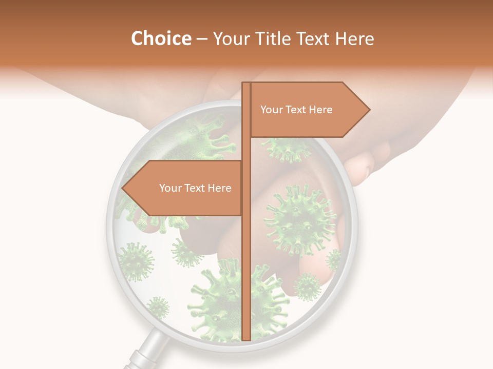 Disinfect Kids Hand Medical PowerPoint Template