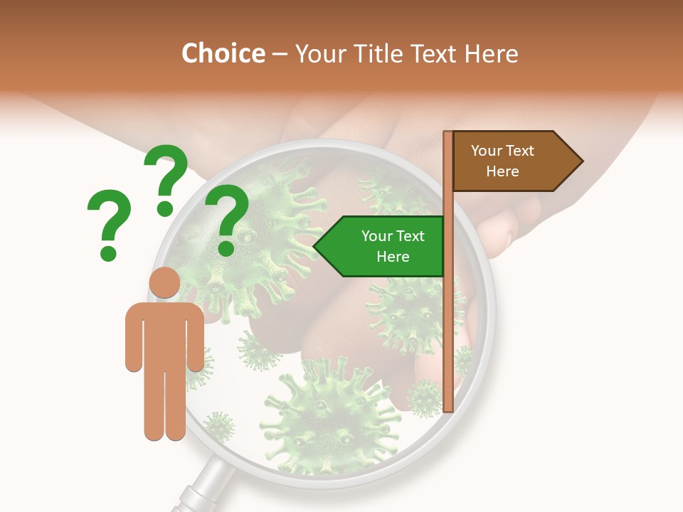 Disinfect Kids Hand Medical PowerPoint Template