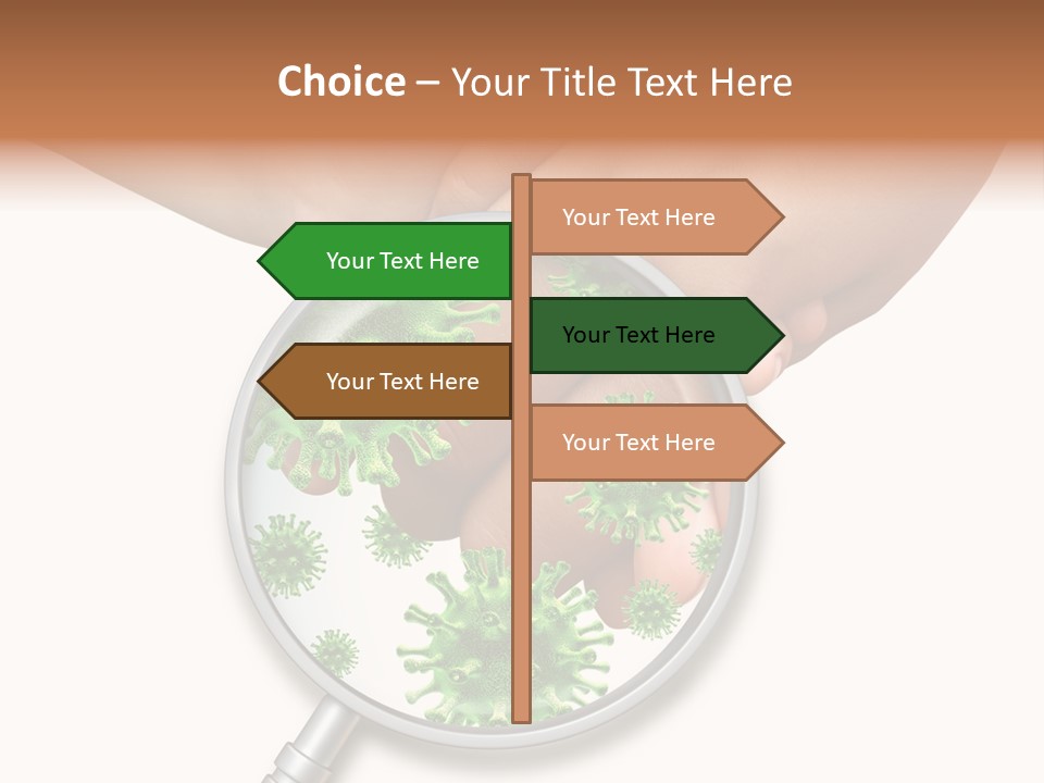 Disinfect Kids Hand Medical PowerPoint Template