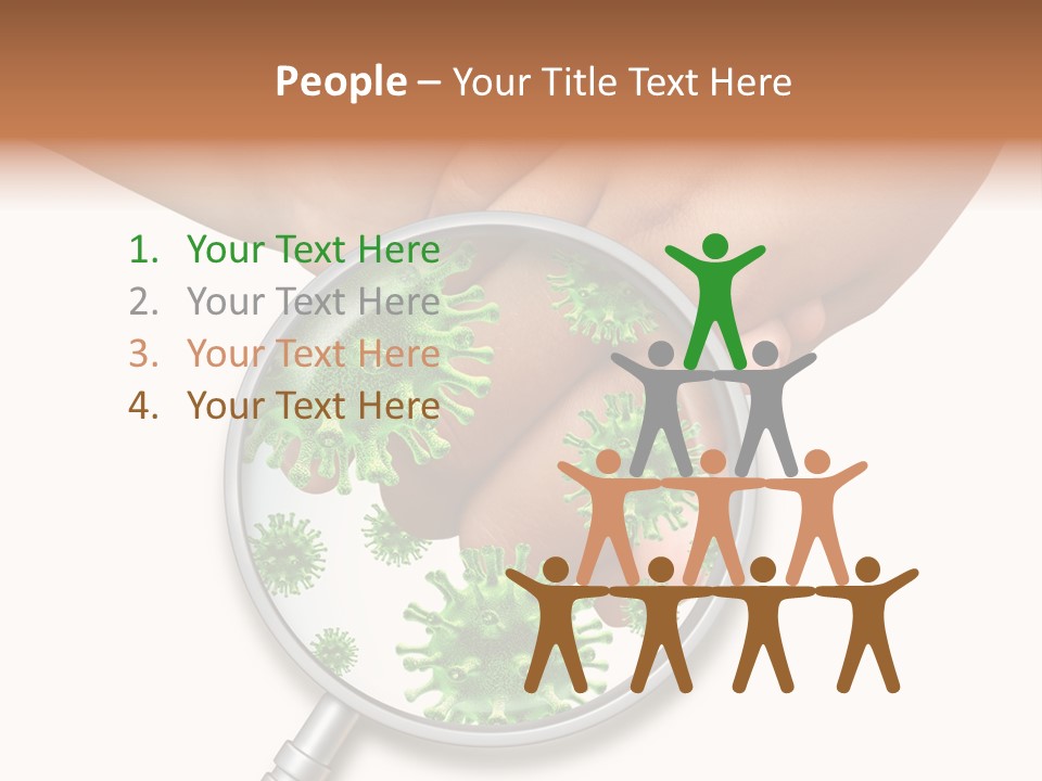 Disinfect Kids Hand Medical PowerPoint Template