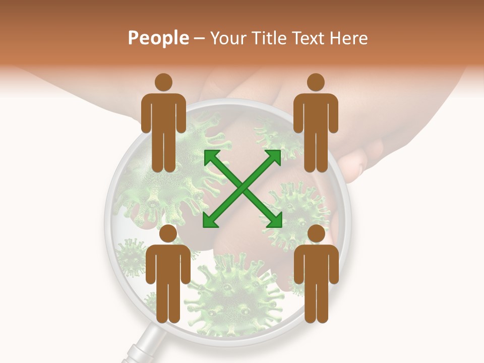 Disinfect Kids Hand Medical PowerPoint Template