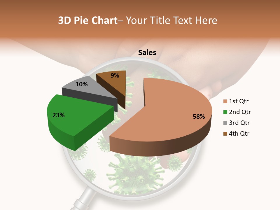Disinfect Kids Hand Medical PowerPoint Template