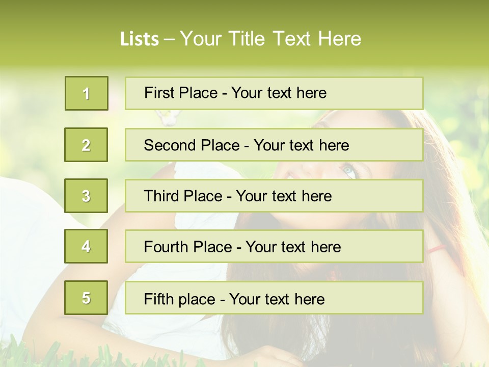 Health Beautiful Summertime PowerPoint Template