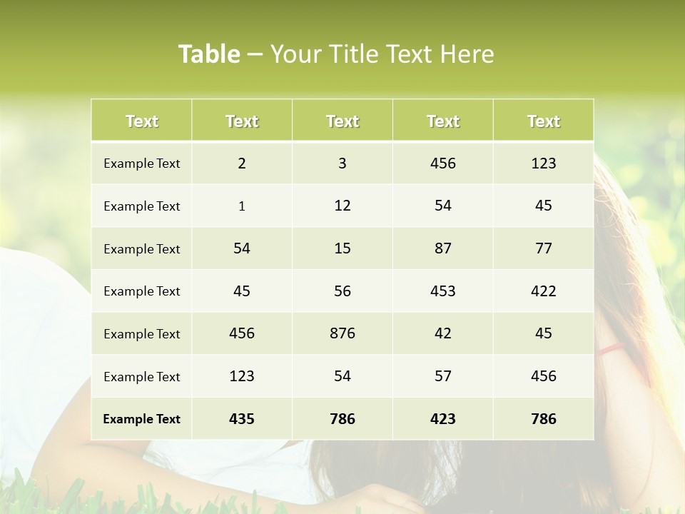 Health Beautiful Summertime PowerPoint Template