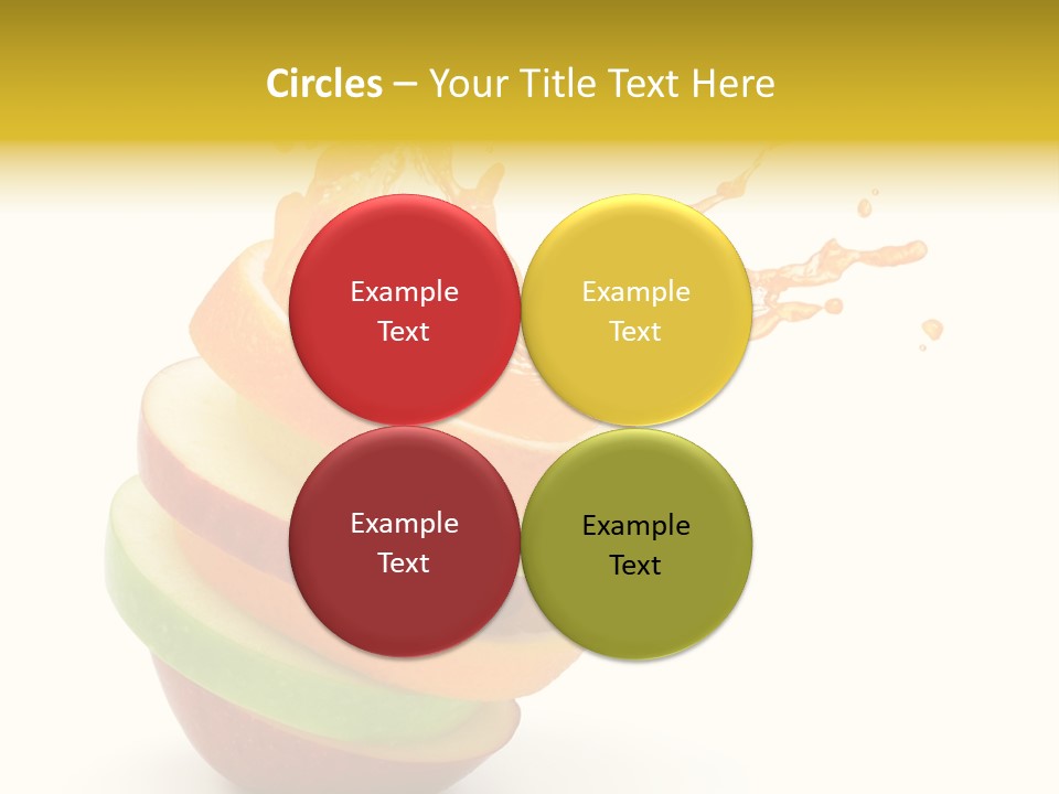 Juice Stack Splash PowerPoint Template