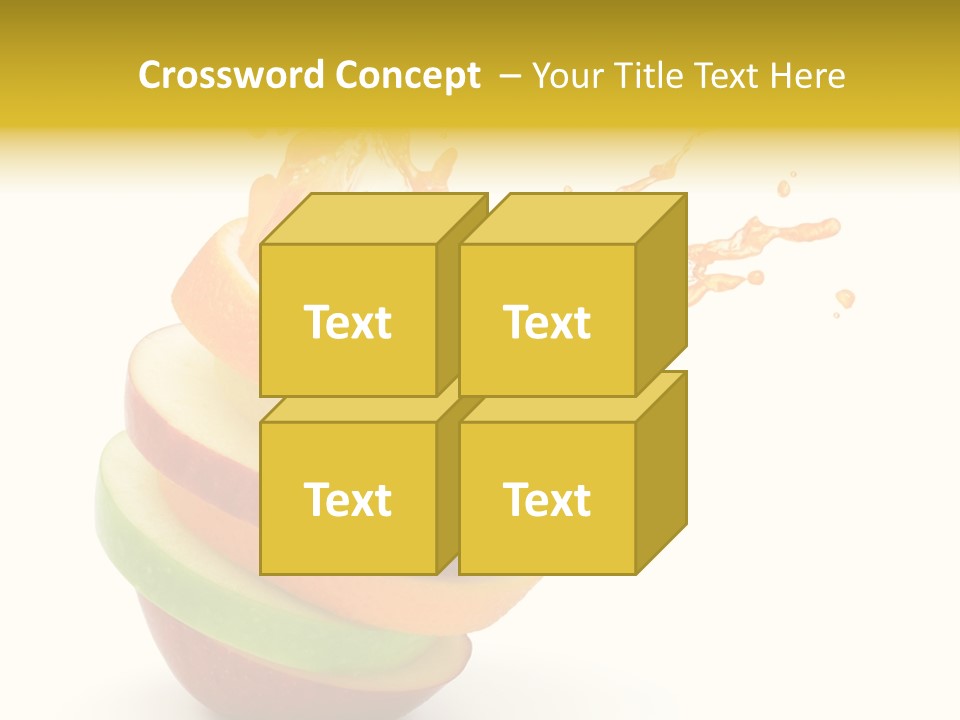 Juice Stack Splash PowerPoint Template