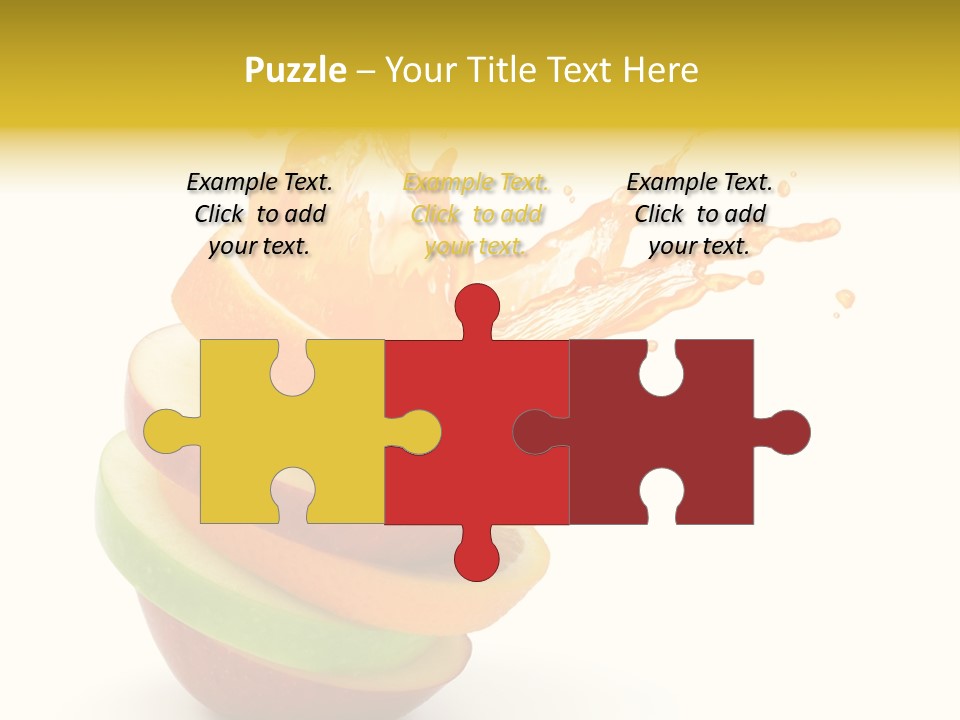 Juice Stack Splash PowerPoint Template