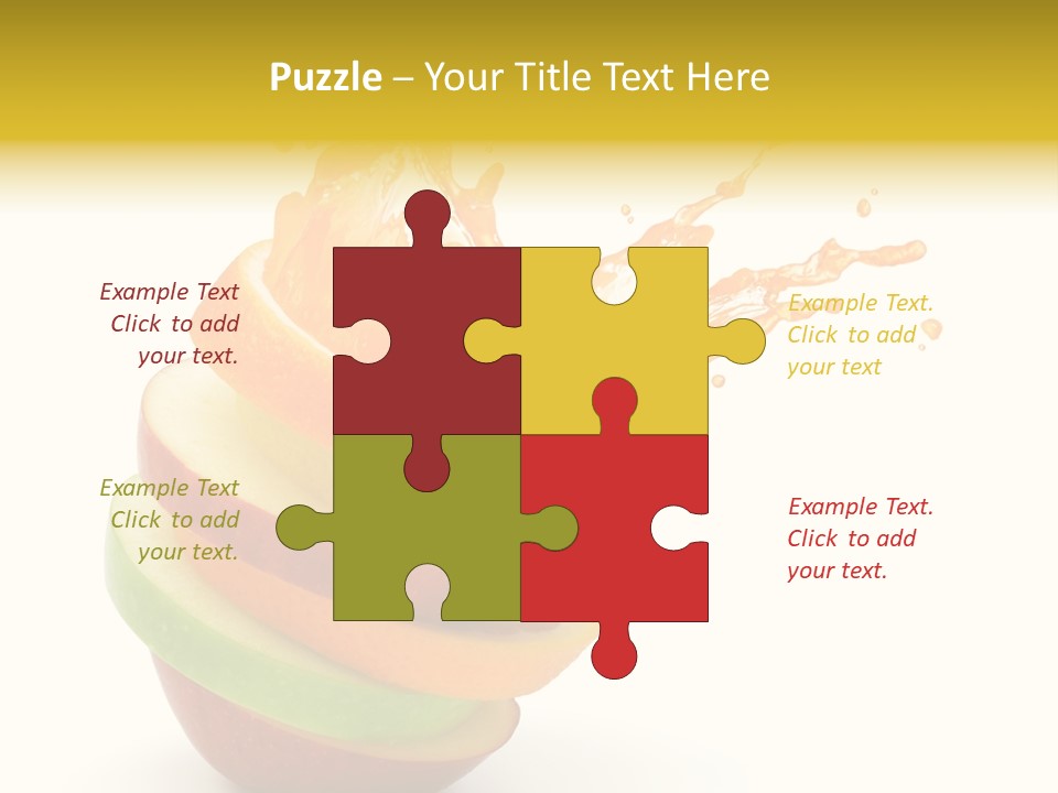 Juice Stack Splash PowerPoint Template