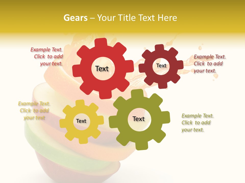 Juice Stack Splash PowerPoint Template