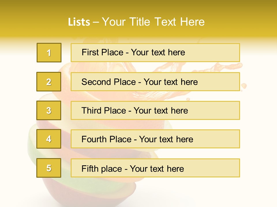 Juice Stack Splash PowerPoint Template
