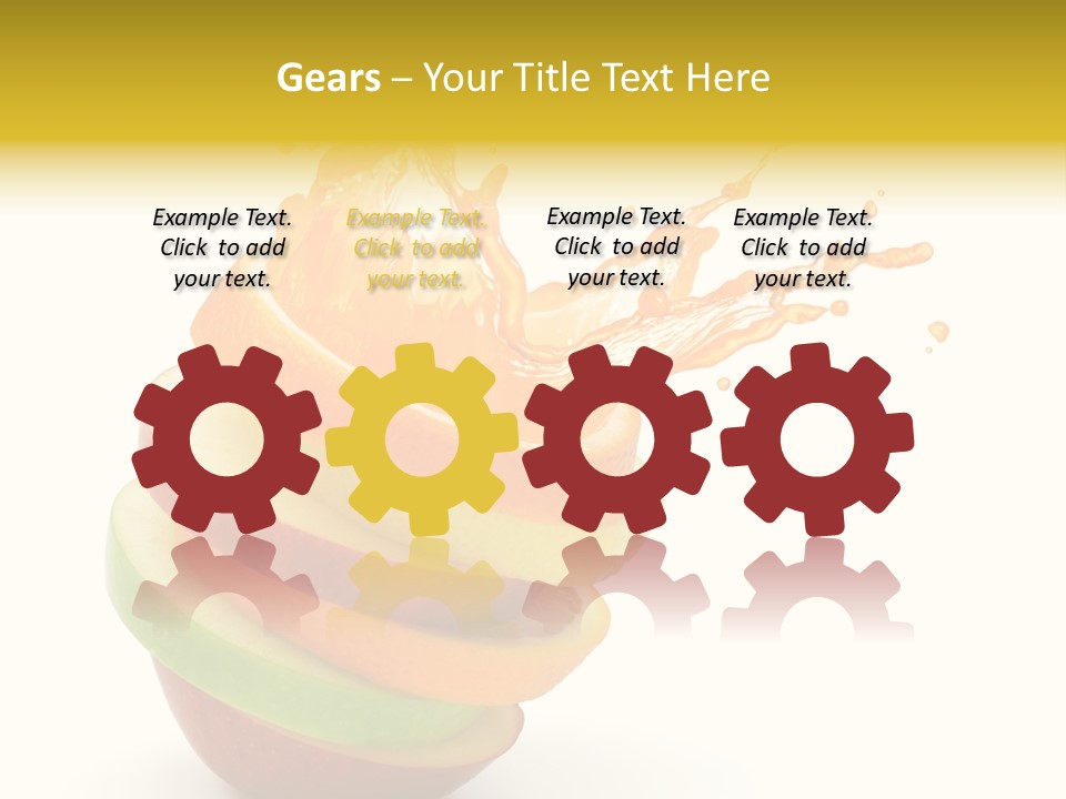 Juice Stack Splash PowerPoint Template