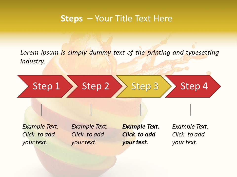 Juice Stack Splash PowerPoint Template