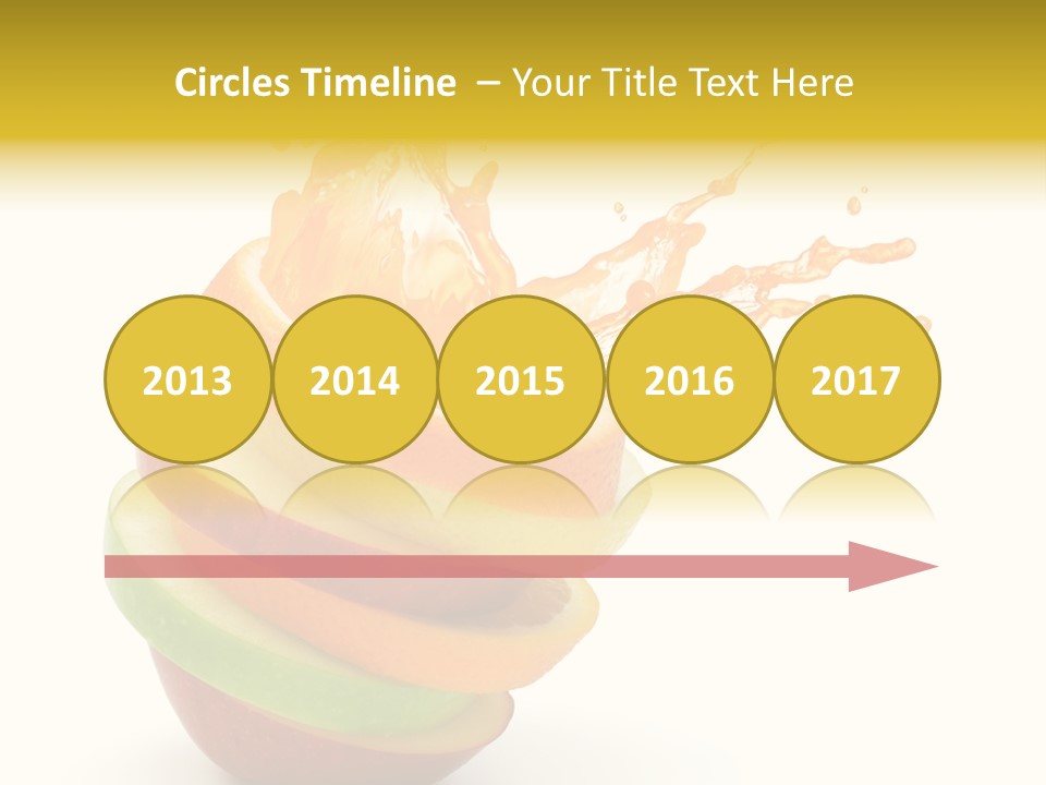 Juice Stack Splash PowerPoint Template