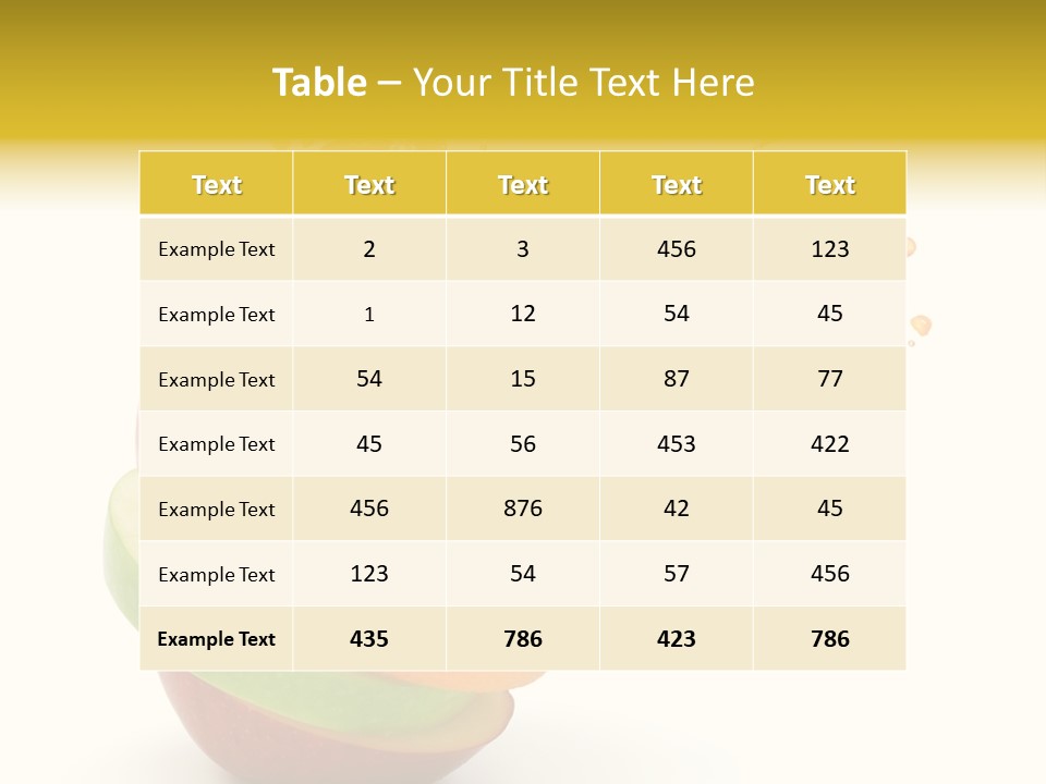Juice Stack Splash PowerPoint Template