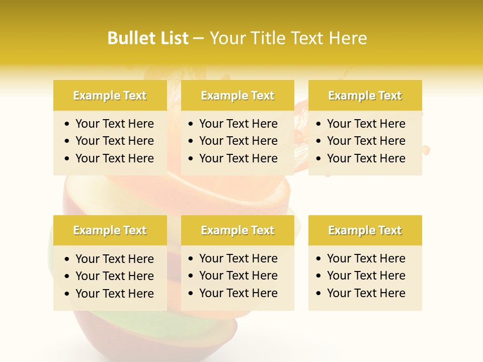 Juice Stack Splash PowerPoint Template
