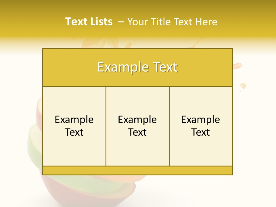 Juice Stack Splash PowerPoint Template