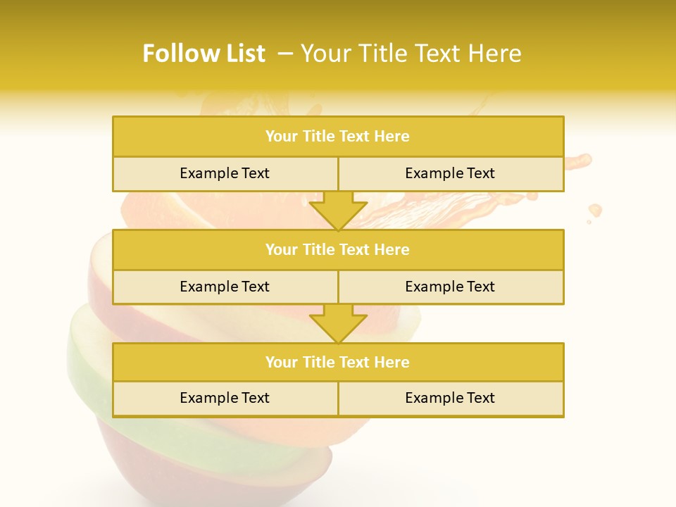 Juice Stack Splash PowerPoint Template