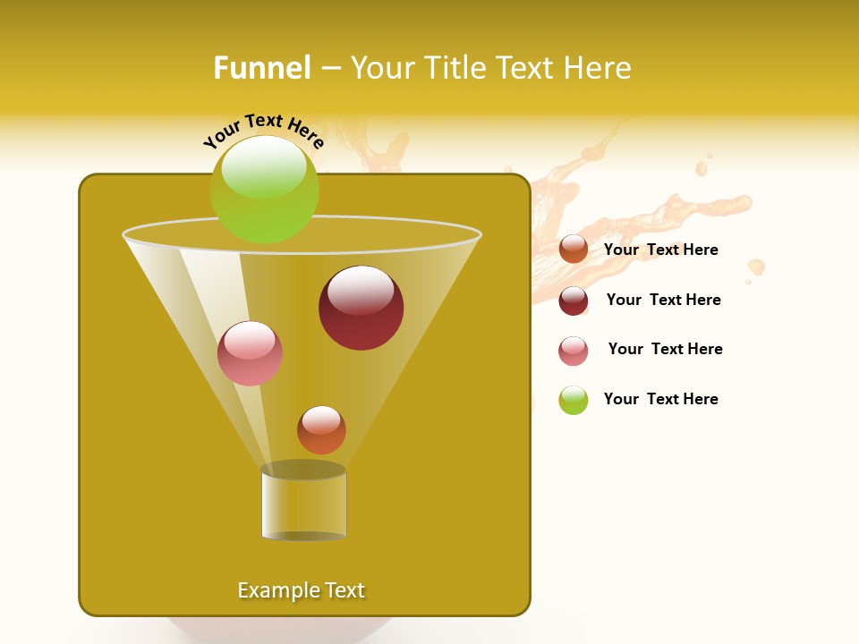 Juice Stack Splash PowerPoint Template