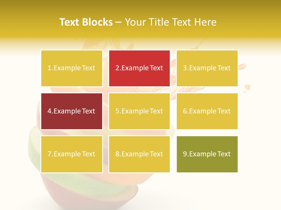 Juice Stack Splash PowerPoint Template
