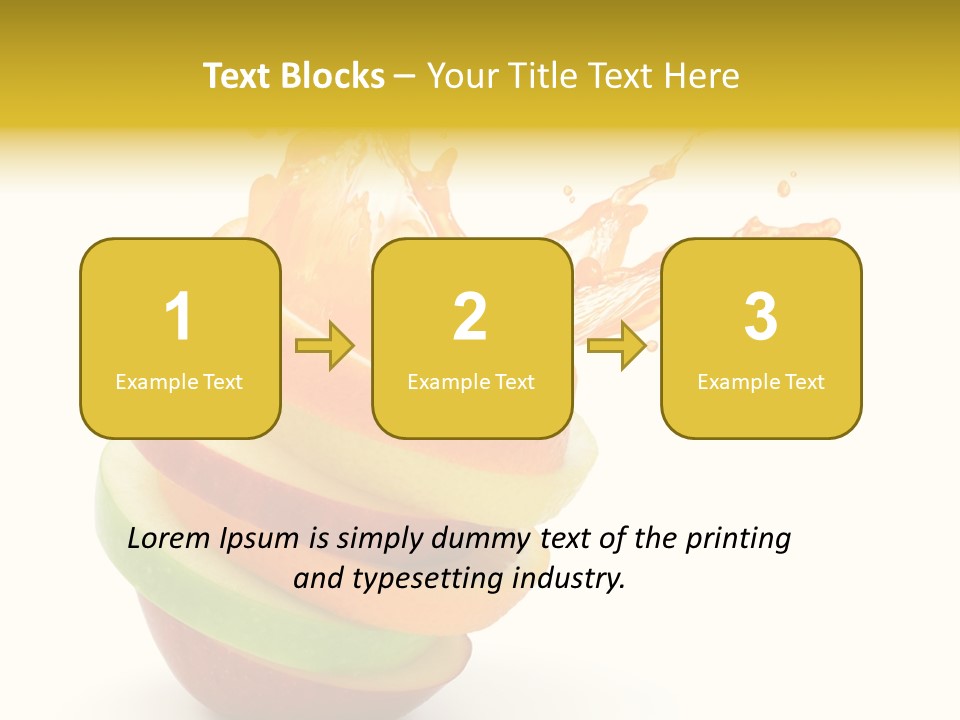 Juice Stack Splash PowerPoint Template
