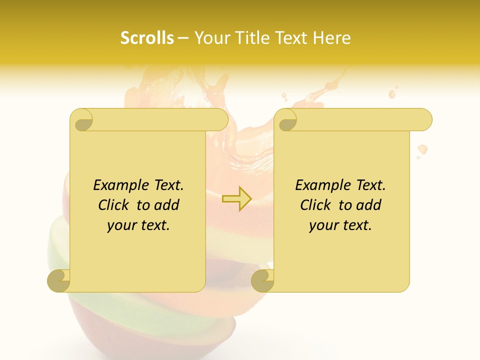 Juice Stack Splash PowerPoint Template