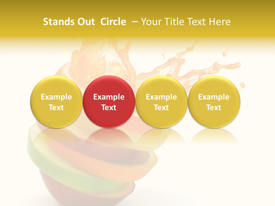 Juice Stack Splash PowerPoint Template