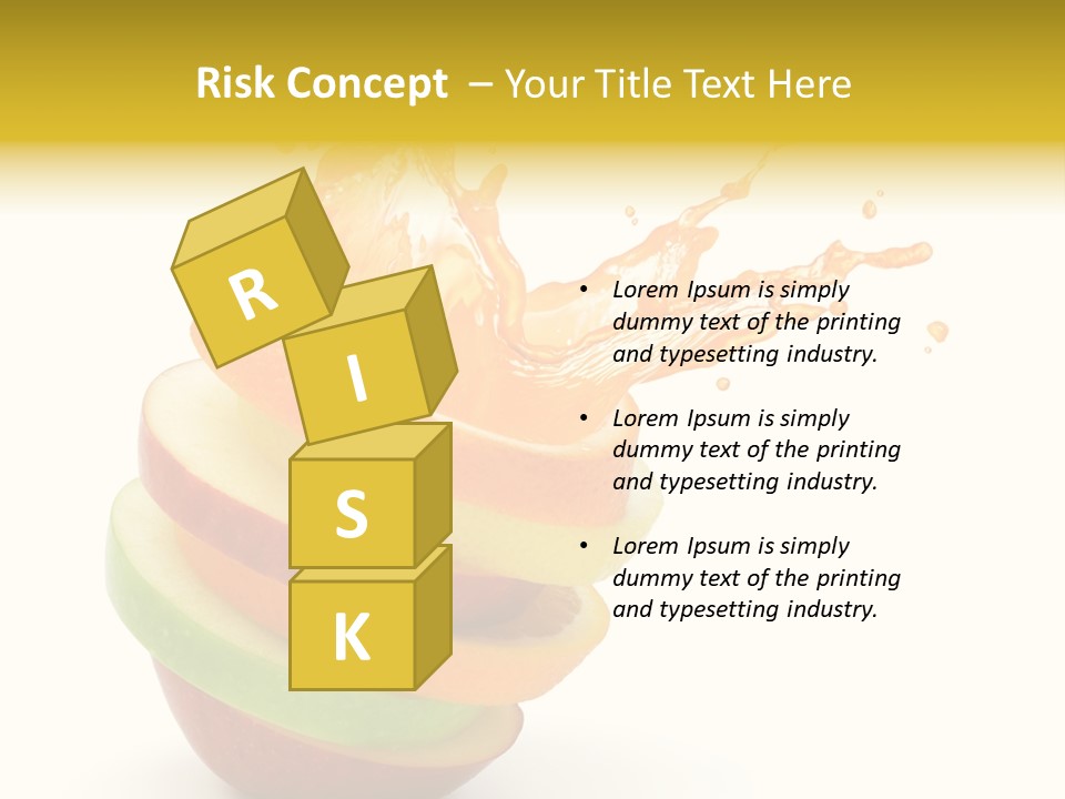 Juice Stack Splash PowerPoint Template